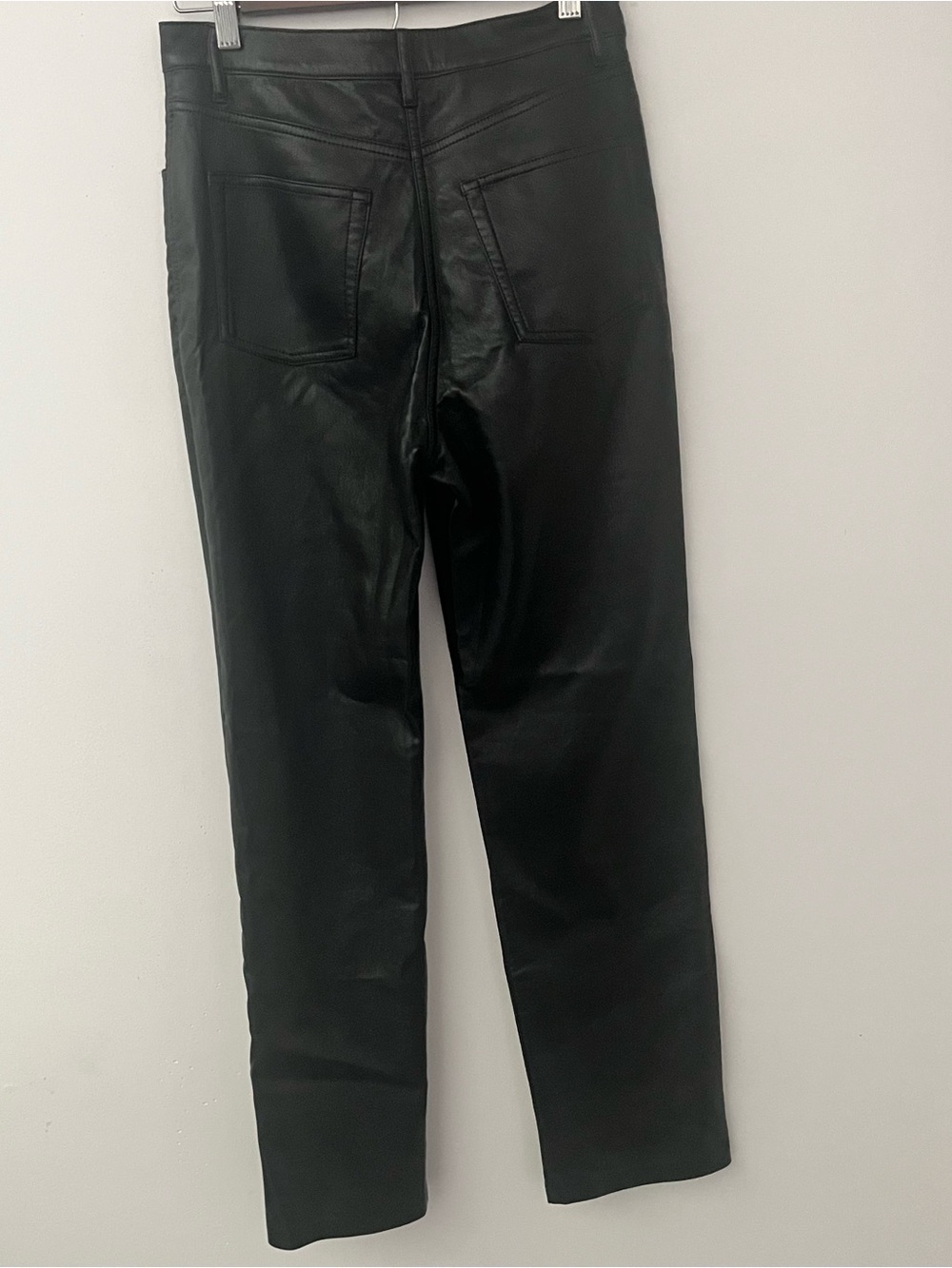 Aritzia Wilfred Melina Vegan Leather Pants Black Size 6 - Picture 3 of 16